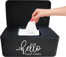 Hello Sweet Cheeks Flushable Wipes Holder Baby Wipes Dispenser Container Cute Fu