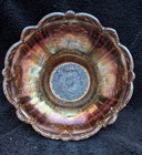 Dugan Dahlia Marigold Carnival 5 Piece Footed Berry  Bowl Set 1912c — photo 3