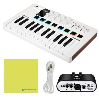 Arturia MiniLab 3 MIDI Keyboard Controller + Icon Audio Duo 22 Audio.. -OPEN BOX