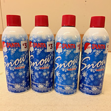 Santa Artificial Snow Spray Cans 4 Pack Christmas Holiday