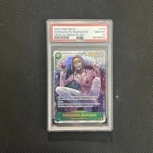 Donquixote Rosinante (Alt Art) OP04-119 One Piece TCG English PSA 10 Gem Mint