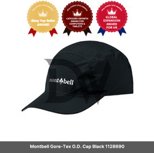 Montbell Gore-Tex O.D. Cap Black 1128690 / Express / Genuine