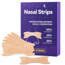 60PCS Nasal Strips for Snoring Extra Strength Congestion 60PCS, Beige