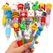 12Pcs Mini Multicolor Pens in One 4-in-1 Cute Pens Bulk, Fun Kawaii Ballpoint...