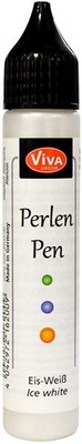 ViVA DECOR Perlen Pen 28 ml eisweiß