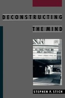 Stephen P. Stich | Deconstructing The Mind | Taschenbuch | Englisch (1998)