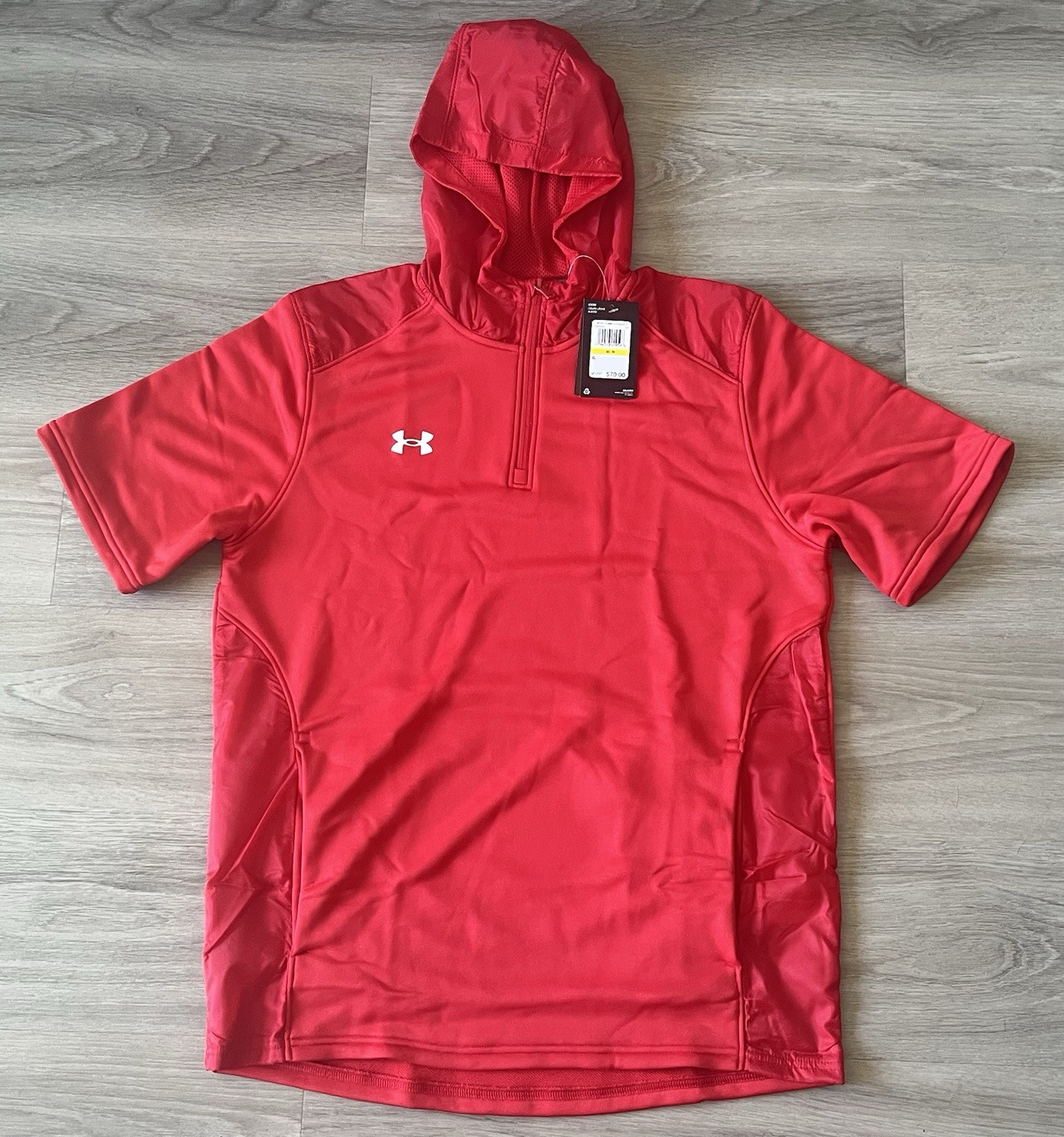 Size Medium - Under Armour Men’s Command Short Sleeve Hoody 1360690-600 NWT