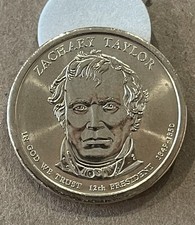 2009-P-Zachary Taylor Presidential Dollar BU Uncirculated $1 Coin-Free Shipping