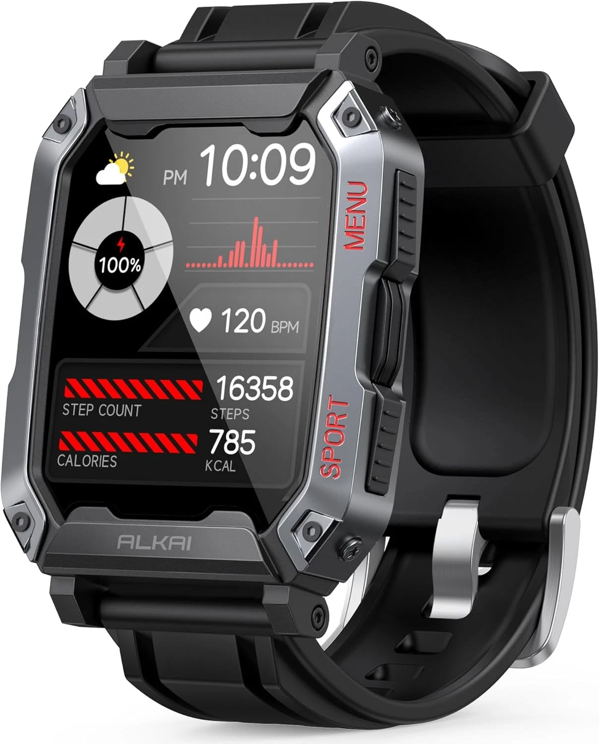 Military Smart Watch for Men(Call Receive/Dial)Rugged Tactical Fitness Tracker
Opens in a new window
