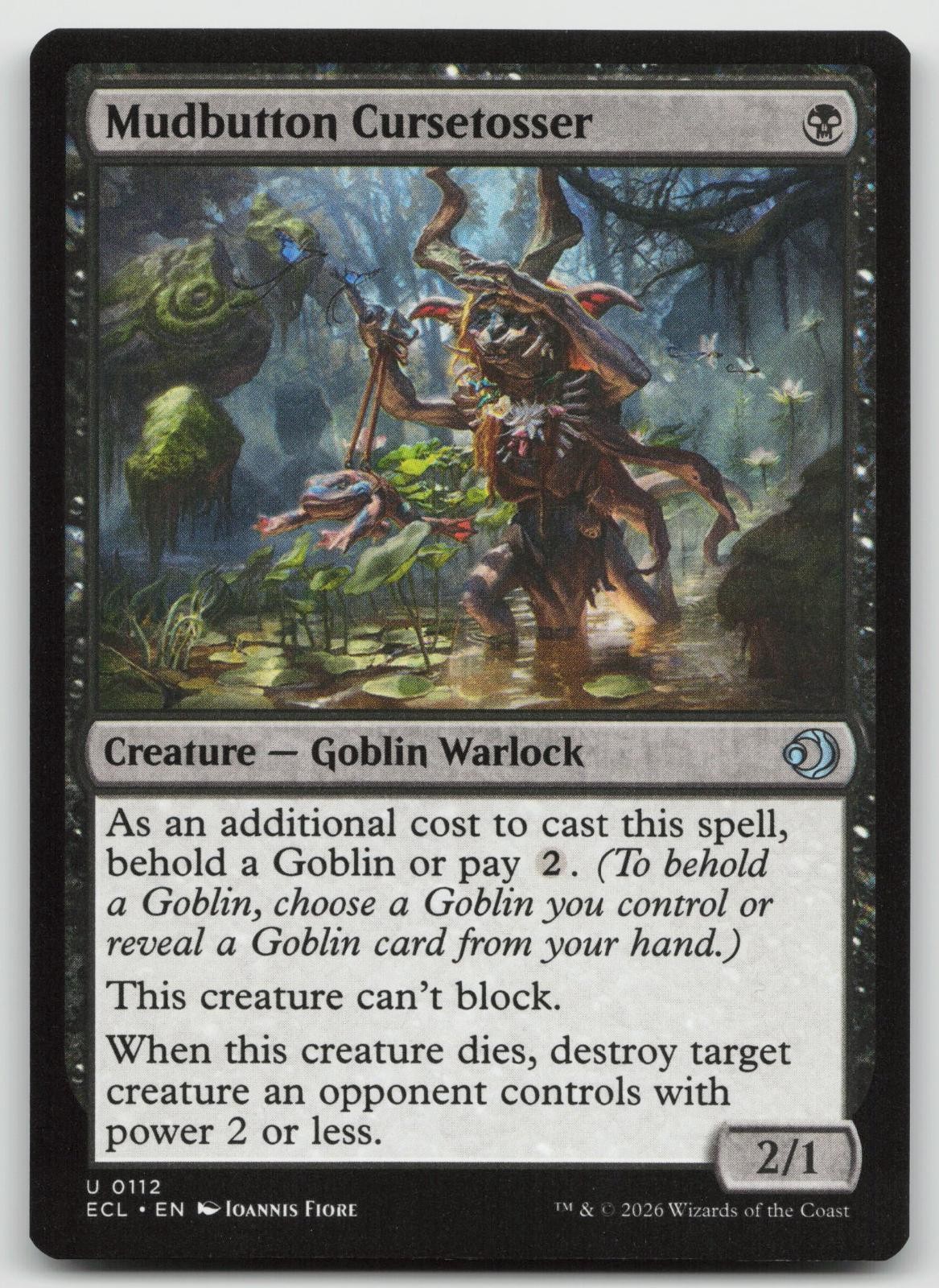 Mudbutton Cursetosser 112 Lorwyn Eclipsed Uncommon Magic: The Gathering NM/M