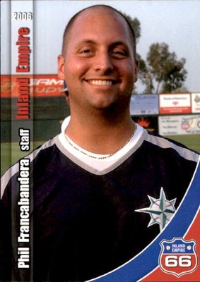 2006 Inland Empire 66ers Grandstand #31 Phil Francabandera Reading Pennsylvania
