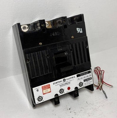 GE TJC36400B 400A Mag-Break Circuit Breaker w/ Aux Mod. 5 600V 3P 400 Amp flaw