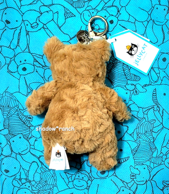 Jellycat Bartholomew Bear Bag Charm + Dust Bag - Authentic - Brand