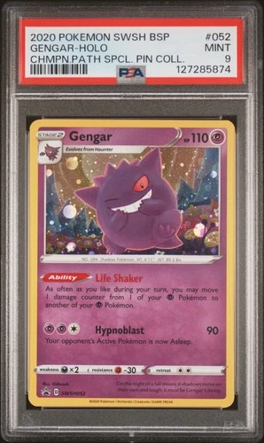 SWSH: Sword & Shield Promo Cards #SWSH052 Gengar PSA 9
