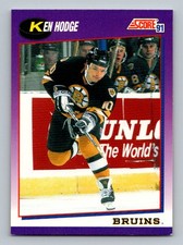 #113 1991-92 Score Ken Hodge Boston Bruins