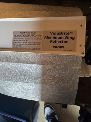 ValuBrite Reflector, HTG Ballast, GE Fluorescent Grow Light 400/600W