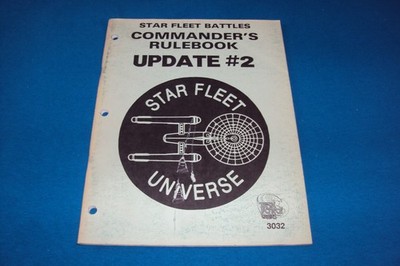 Star Fleet Battles Commander's Rulebook Update #2 Task Force Games 3032 von 1988