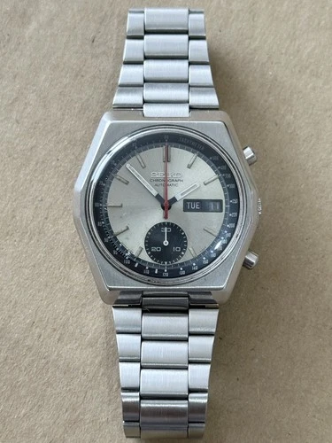 Vintage Gents Seiko Hexagon Chronograph Day-Date Automatic 6139-7080