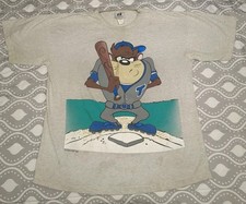 Vintage 1993 Taz Baseball Looney Tunes XL T Shirt AOP Made In USA 90s