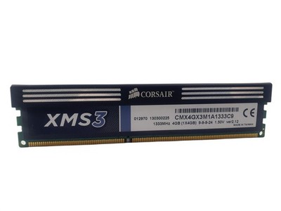 Corsair CMX4GX3M1A1333C9 4GB PC3-10600 DDR3-1333 DIMM Desktop Arbeitsspeicher RAM