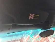 2002 Porsche Boxster Sun Visor Driver Left Black Shade Panel Illuminated LH OEM