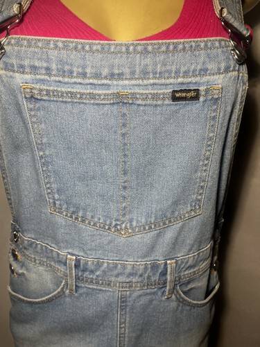 Wrangler Vestito Tuta Donna Piccola Gonna Jeans Pinafore Spalline Regolabili Denim - Foto 5 di 16