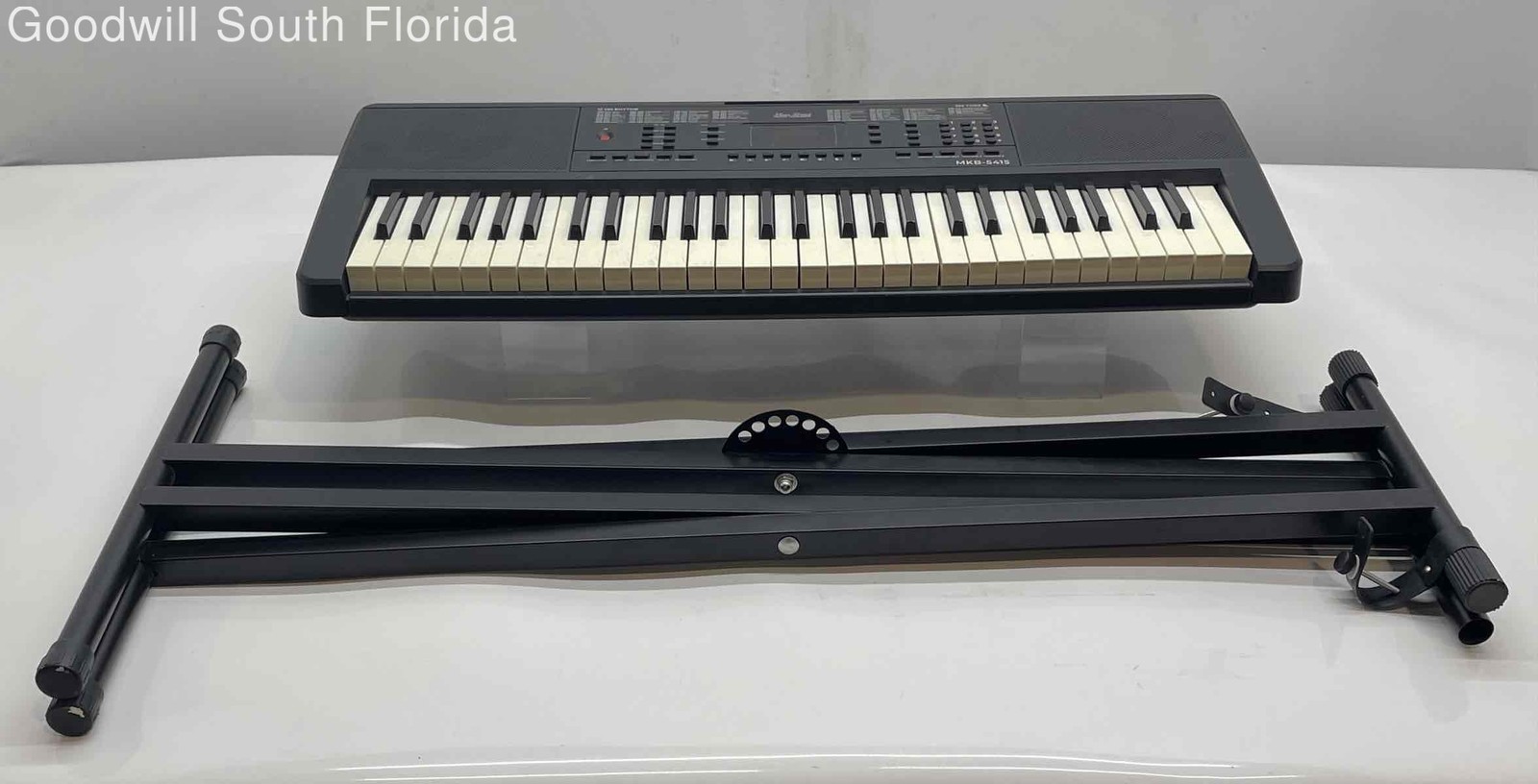 Main Street MKB-5415 Black 54-Key Beginner Music Electronic Keyboard With Stand