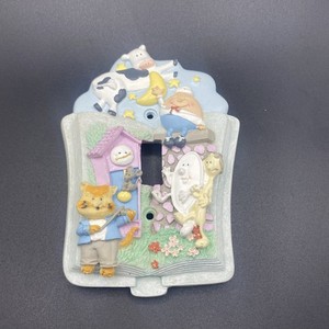Vintage Humpty Dumpty Nursery Light Switch Cover Resin Storybook 