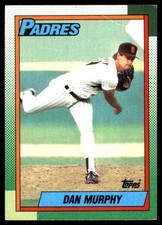 Dan Murphy 1990 Topps #649 San Diego Padres MLB READ FREE SHIPPING AutographDen