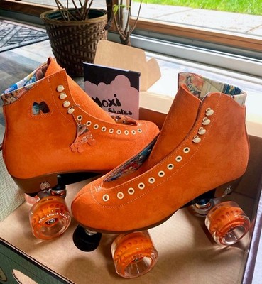 Moxi Rollerskates Sz 8 Lolly Outdoor Complete-(Clementine DISCONTINUED) +Extras!