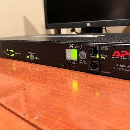 APC AP7750a ATS Rack PDU RM 1U, 100V-120V 15A, Output:(8)5-15R - Ref | eBay