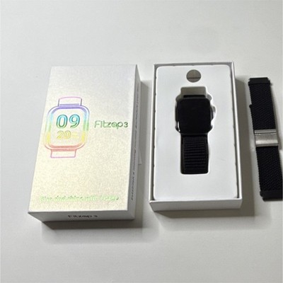 Fitzap Fitzap3 Smart Watch Black Fabric Band 50mm Android iOS Metal Case