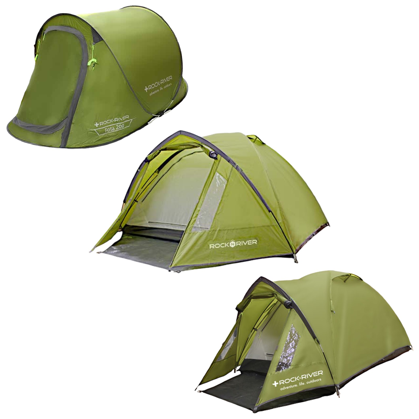 Rock N River Waterproof Camping Tents Outdoors Hiking Compact Automatic Scouts