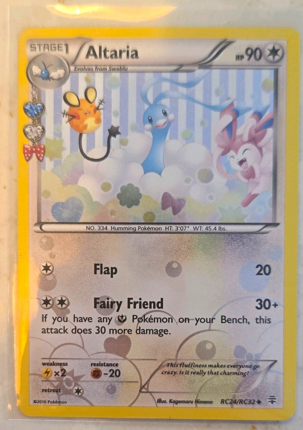 Pokemon TCG Altaria RC24/RC32 Generations Radiant Collection EN Holo 90HP