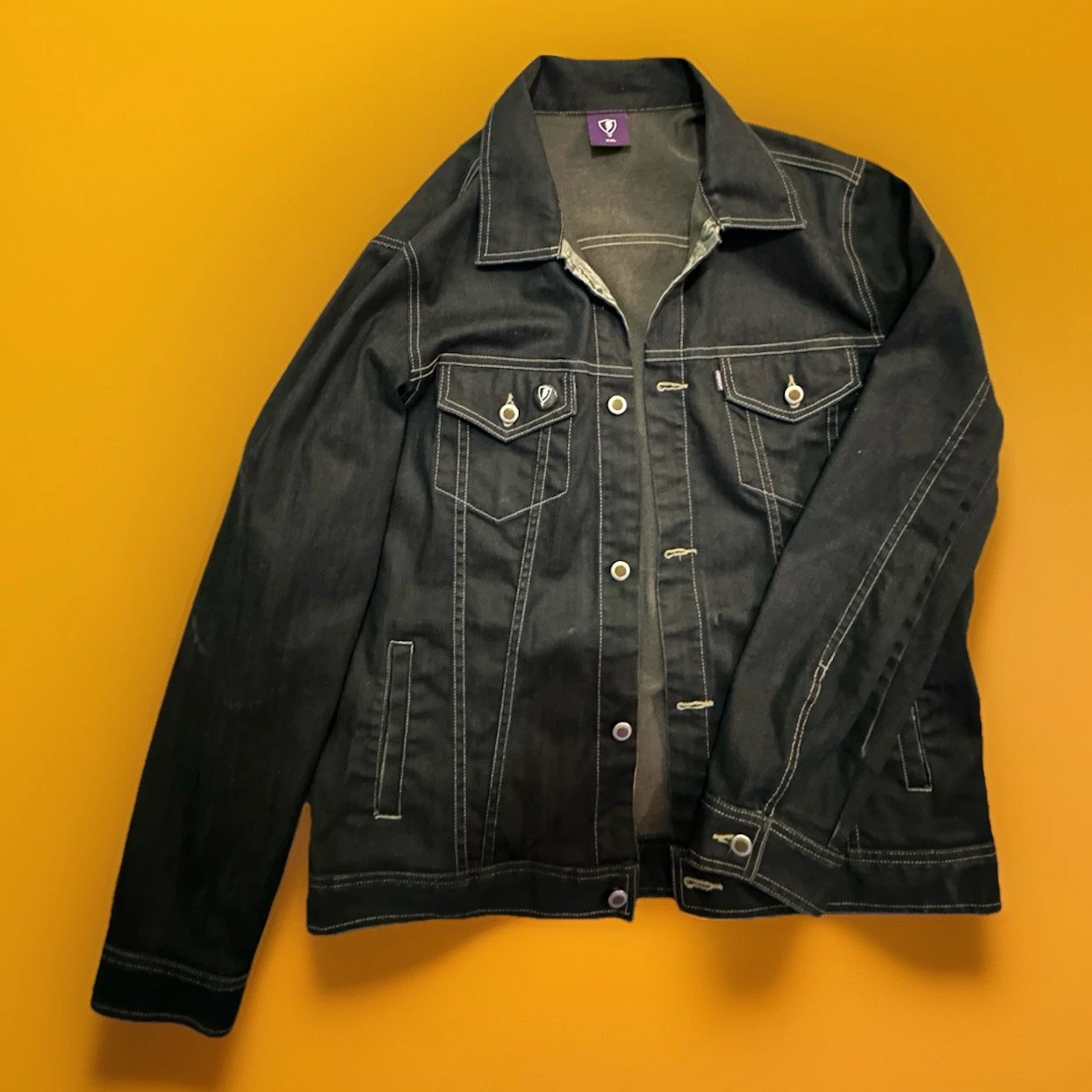 Denim Jean Jacket - Cut & Sew Jugrnaut Chicago - Only A Handful Ever Made!!!