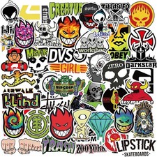 Skateboard Stickers 100Pcs/Pack Cool Waterproof Stickers for Laptop Water Bottle