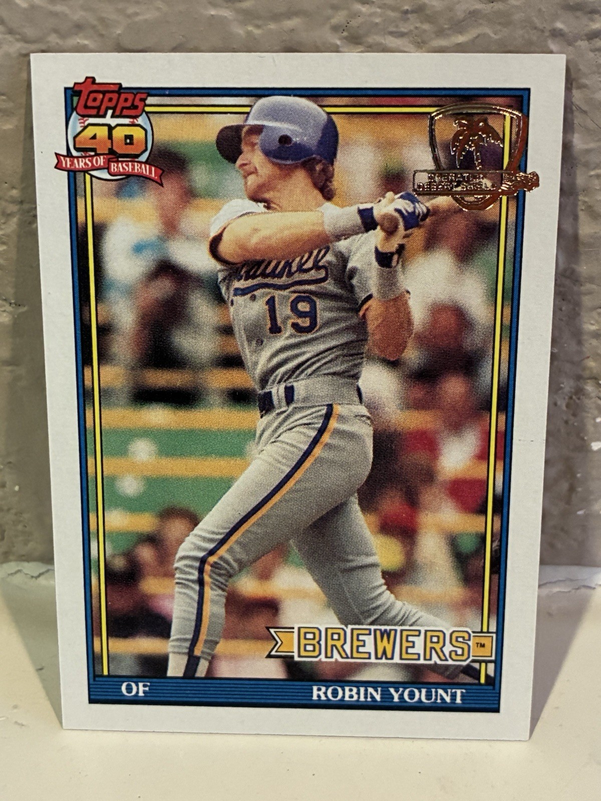 1991 Topps Desert Shield # 575 Robin Yount Milwaukee Brewers NRMT F