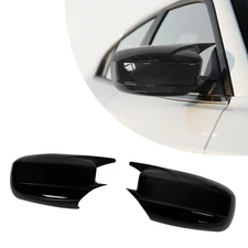 1 Pair Rearview Mirror Covers For 11-23 Dodge Charger/Chrysler 300 Glossy Black