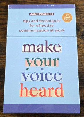 Make Your Voice Heard 72 Tips & Techniques for Effective Communication Book