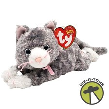 Ty Beanie Babies Aria the Cat Grey Tabby Plush 2004