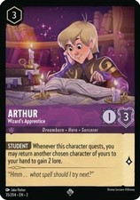 x1 Arthur - Wizard's Apprentice - 35/204 - Super Rare Lorcana DLC02 Rise of the