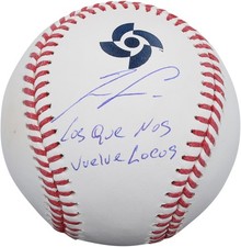 Ronald Acuna Jr. Venezuela Signed 2026 World Baseball Classic Ball w/Insc LE 10
