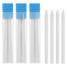 16Pcs 5.6mm 2B Carpenter Pencil Refill, Solid Dry Pencil Refill, White