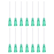 50Pcs 18G Dispensing Needles 1.5" PTFE Glue Needle Tube Flexible Needle Green