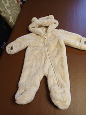 Unisex Baby Aged 3-6 Months ALL Iin One Coat .. Teddy Bear .. Warm Inside.. Cute