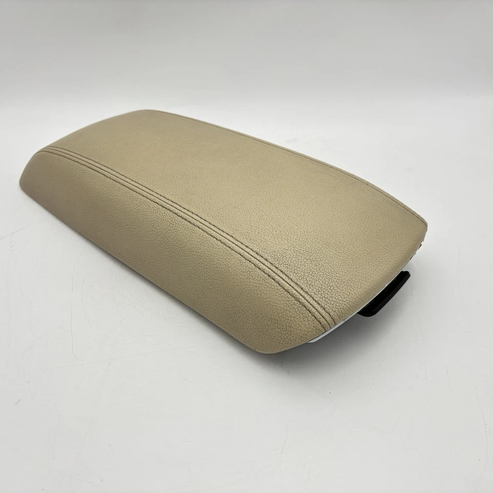 2014-2016 Kia Cadenza Center Console Beige Leather Armrest Lid OEM - Изображение 4 из 4