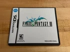 Final Fantasy III (Nintendo DS, 2006) - Complete w/ Manual