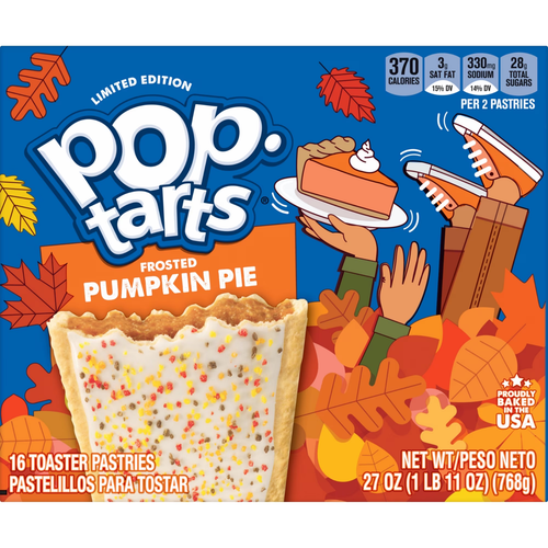 Pop-Tarts Frosted Pumpkin Pie Toaster Pastries, 27 oz - Picture 1 of 2