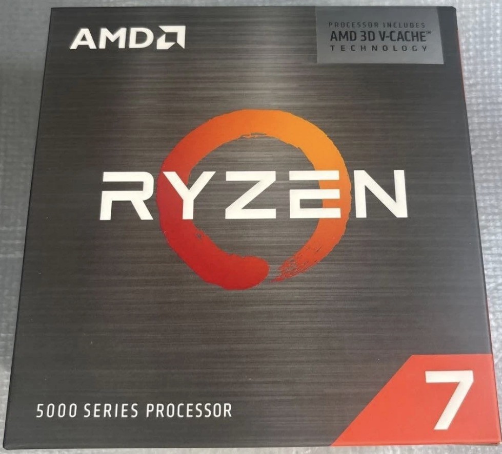 CPU AMD Ryzen 7 5800X3D BOX AMD Ryzen 7 5800X3D Processor (3.4 GHz, 8 Cores, Socket AM4) - 100