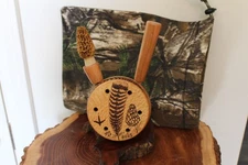 Custom Made Sycamore  Wood Turkey Pot  Call with Two Round Tip  Rod  Strikers